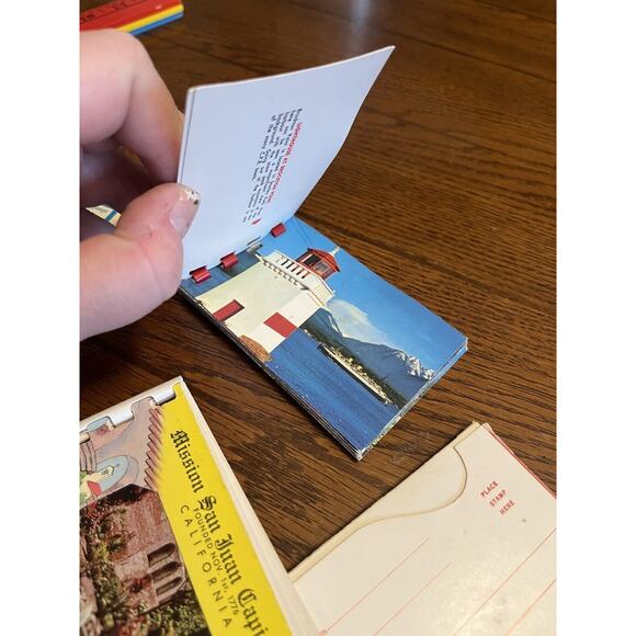 Vintage Lot Of 8 Miniature Views Souvenir Booklets Canada California West Point - Picture 9 of 10
